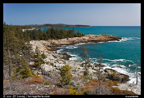 Isle Au Haut shoreline. Acadia National Park (color)