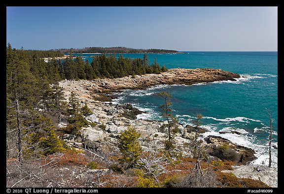 Isle Au Haut shoreline. Acadia National Park, Maine, USA.