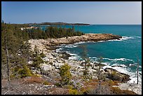Isle Au Haut shoreline. Acadia National Park, Maine, USA. (color)