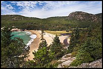 Sand Beach and Behive. Acadia National Park, Maine, USA. (color)