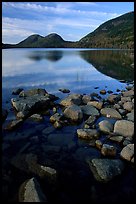 Jordan Pond and the hills named the Bubbles. Acadia National Park ( color)