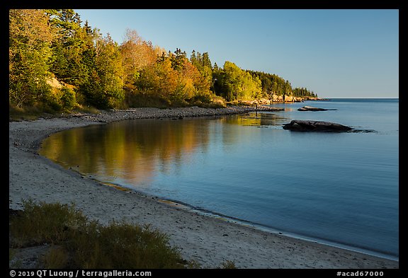 Autumn reflections, Otter Cove. Acadia National Park (color)