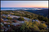 Cadillac Mountain, sunset. Acadia National Park ( color)