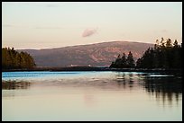 Mount Cadillac at sunrise from Schoodic Peninsula. Acadia National Park ( color)