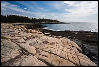 Granite slabs, Little Moose Island. Acadia National Park ( color)