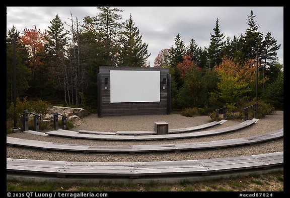 Amphitheater, Schoodic Woods Campground. Acadia National Park (color)