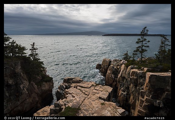 Cadillac Mountain from Ravens Nest. Acadia National Park (color)