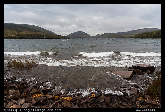 Waves on Eagle Lake. Acadia National Park (color)