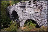 Tripled-arched Duck Brook Bridge. Acadia National Park ( color)