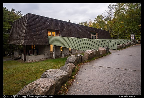 Hulls Cove Visitor Center. Acadia National Park (color)