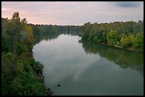 Congaree River at sunset. Congaree National Park ( color)