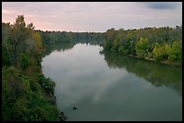 Congaree River at sunset. Congaree National Park, South Carolina, USA.