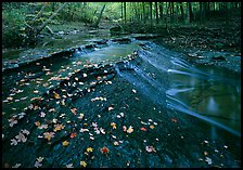 Cascading stream near Bridalveil falls. Cuyahoga Valley National Park ( color)