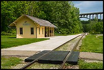 Brecksville Station and bridge. Cuyahoga Valley National Park ( color)