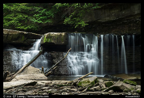 Great Falls, low flow, Bedford Reservation. Cuyahoga Valley National Park (color)