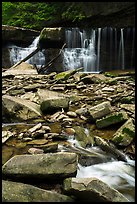 Tinkers Creek and Great Falls, low flow, Bedford Reservation. Cuyahoga Valley National Park ( color)