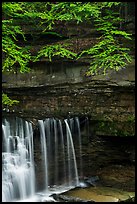 Water curtain and cliff, Great Falls, Bedford Reservation. Cuyahoga Valley National Park ( color)