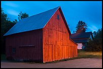 Red barn at dusk. Cuyahoga Valley National Park ( color)