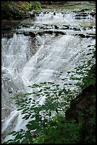 Bridal Veil Falls flowing over shale, Bedford Reservation. Cuyahoga Valley National Park ( color)
