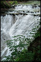 Bridal Veil Falls flowing over shale, Bedford Reservation. Cuyahoga Valley National Park ( color)