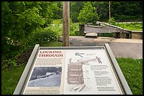 Lock interpretive sign. Cuyahoga Valley National Park ( color)