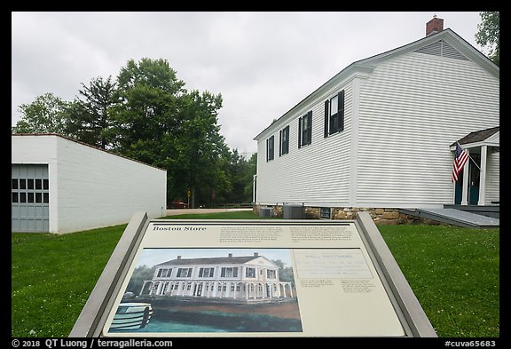 Boston Store interpretive sign. Cuyahoga Valley National Park (color)