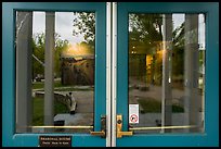 Window reflexion, Boston Store Visitor Center. Cuyahoga Valley National Park ( color)