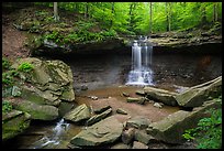 Blue Hen Falls in summer. Cuyahoga Valley National Park ( color)