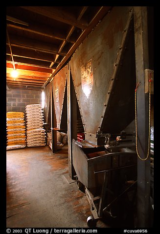 Grain distributor in Wilson Feed Mill. Cuyahoga Valley National Park, Ohio, USA.