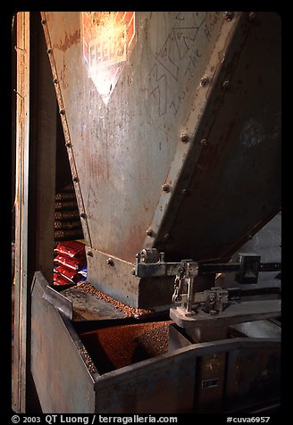 Grain distributor in Wilson feed mill. Cuyahoga Valley National Park, Ohio, USA.