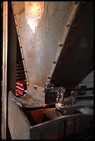 Grain distributor in Wilson feed mill. Cuyahoga Valley National Park, Ohio, USA. (color)