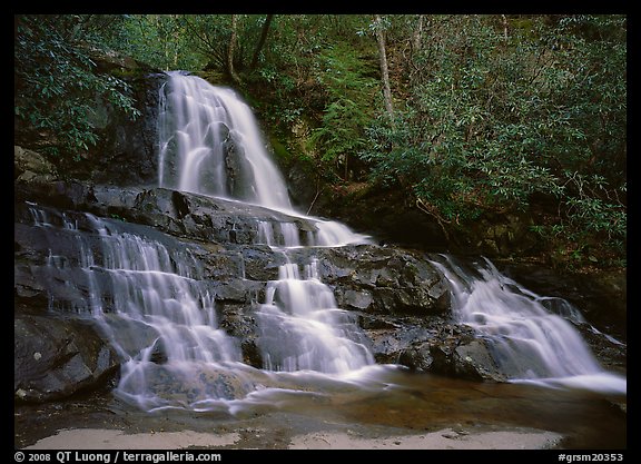 Laurel Falls, Tennessee. Great Smoky Mountains National Park, USA.