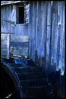 Water flowing on the wheel of mill, Cades Cove, Tennessee. Great Smoky Mountains National Park ( color)