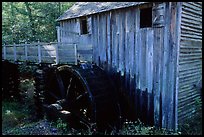 Water-powered gristmill, Cades Cove, Tennessee. Great Smoky Mountains National Park, USA. (color)