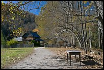 Davis House, Mountain Farm Museum, North Carolina. Great Smoky Mountains National Park, USA. (color)