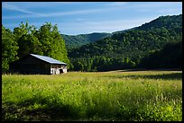 Caldwell Barn and Cataloochee Valley, North Carolina. Great Smoky Mountains National Park ( color)