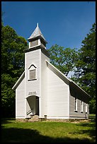 Palmer Chapel Methodist Church, Cataloochee, North Carolina. Great Smoky Mountains National Park ( color)