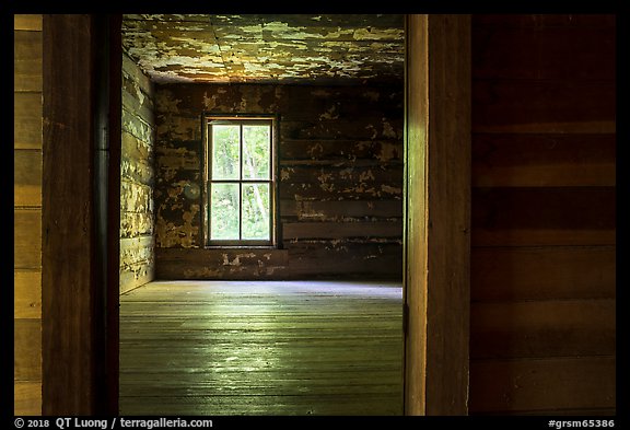 Room in Caldwell House, Big Cataloochee, North Carolina. Great Smoky Mountains National Park (color)