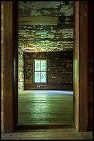 Empty room, Caldwell House, Cataloochee, North Carolina. Great Smoky Mountains National Park ( color)