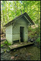 Laundry shack over stream, Caldwell House, Cataloochee, North Carolina. Great Smoky Mountains National Park ( color)