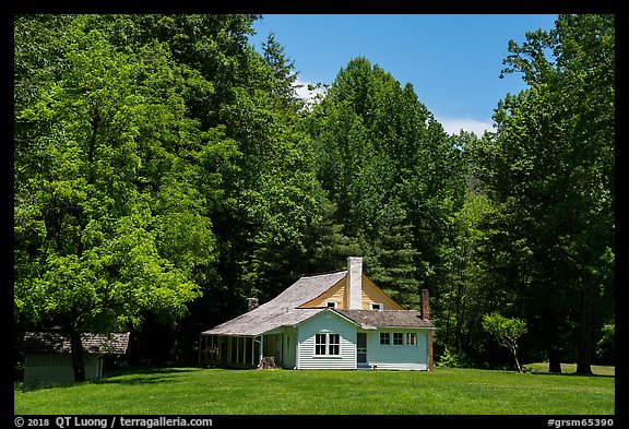 Palmer House, Little Cataloochee, North Carolina. Great Smoky Mountains National Park (color)