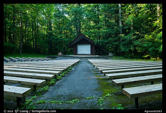 Amphitheater, Elkmont Campground, Tennessee. Great Smoky Mountains National Park (color)