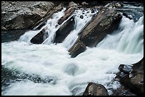 The Sinks waterfall of the Little River, Tennessee. Great Smoky Mountains National Park ( color)