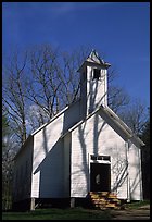 Missionary baptist church, Cades Cove, Tennessee. Great Smoky Mountains National Park, USA. (color)