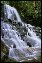 Laurel Falls, Tennessee. Great Smoky Mountains National Park, USA. (color)