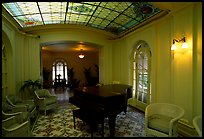 Assembly room in Fordyce bathhouse. Hot Springs National Park, Arkansas, USA. (color)