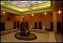 Mens bath hall, Fordyce bathhouse. Hot Springs National Park, Arkansas, USA. (color)