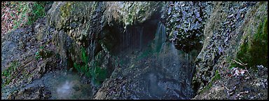 Cascade over tufa spring. Hot Springs National Park (Panoramic color)