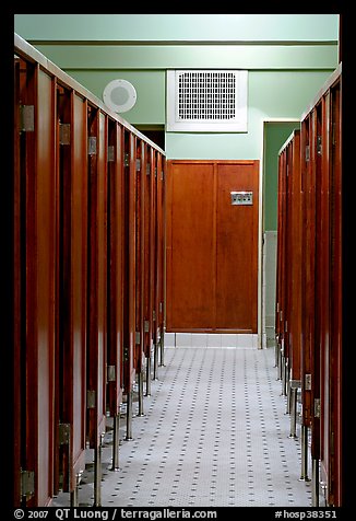 Mens dressing room. Hot Springs National Park, Arkansas, USA.