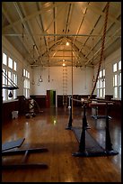 Gym inside Fordyce Bathhouse. Hot Springs National Park ( color)